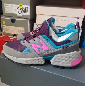 New Balance Men's 574 Sport Shoes Grey with Blue